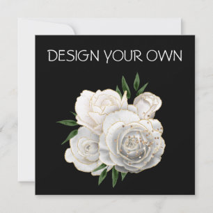 Conception Florale Votre Propre Invitation 