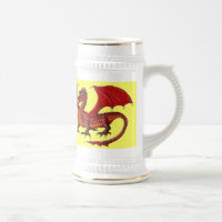 Conception fraîche de tasse de bière de dragon