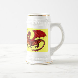 Conception fraîche de tasse de bière de dragon
