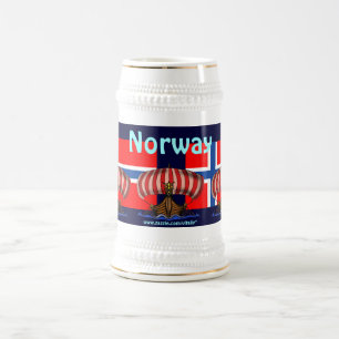 Conception fraîche de tasse de bière de la Norv