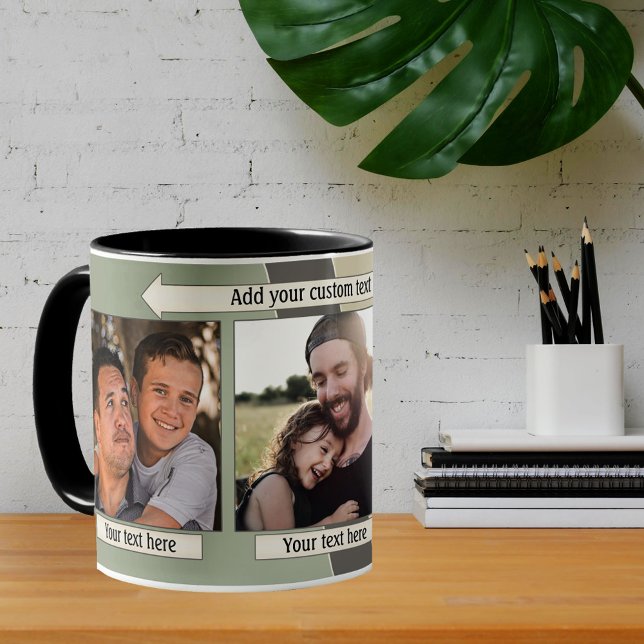 Conception géométrique Photo Collage Mug (Créateur téléchargé)