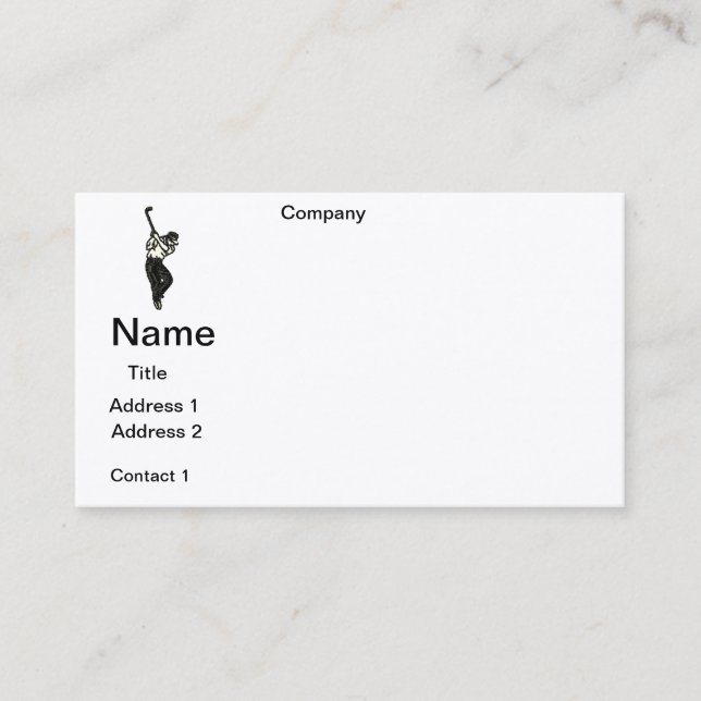 CONCEPTION GOLF PRO carte de visite (Devant)