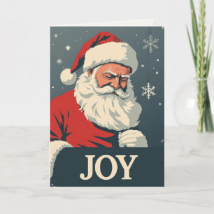 Conception graphique de joie Père Noël Carte de va