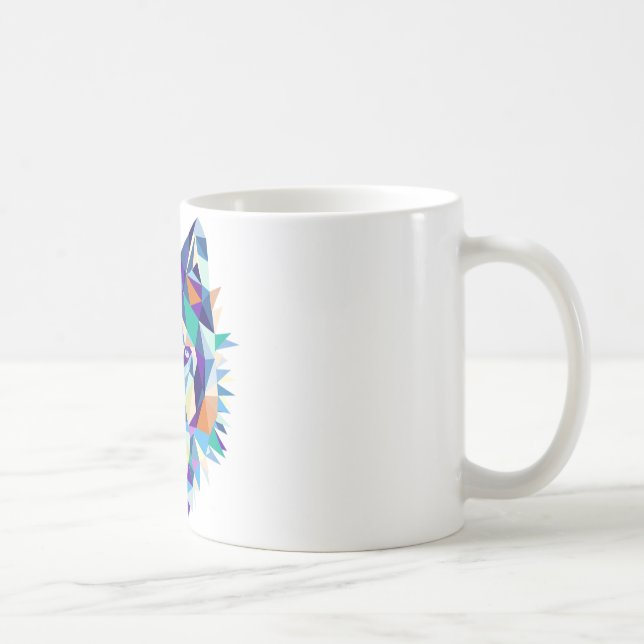 Conception graphique de tasse de loup (Droite)