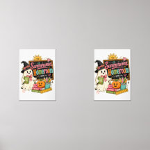 Conception graphique Halloween de rentrée scolaire