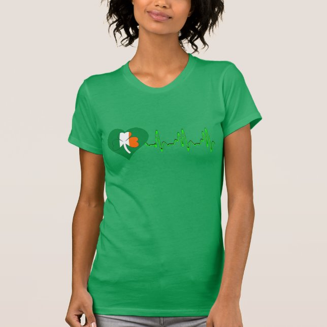 conception irlandaise de T-shirt de shamrock de (Devant)