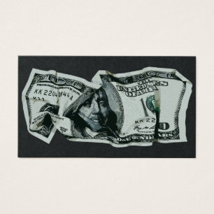 Conception moderne d'un billet de 100 $ froissé