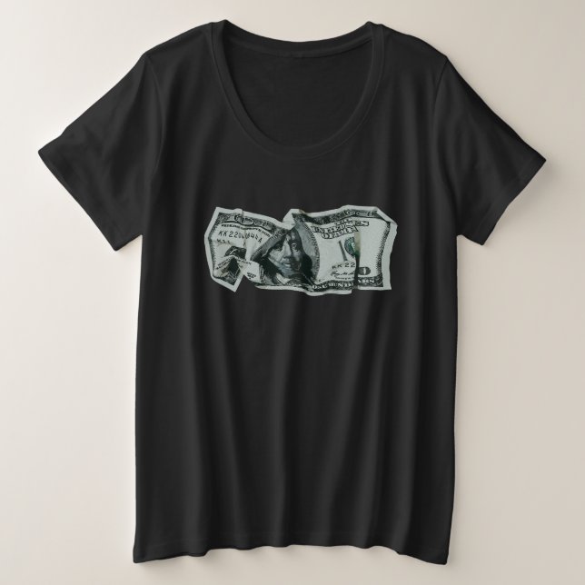 Conception moderne d'un billet de 100 $ froissé (Design devant)