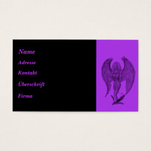 Conception noire et violette d'ange