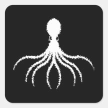 Conception Octopus en détresse - Stickers Carrés