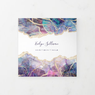 Conception Opale foncée triple Brochure