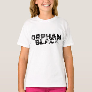 Conception orientée noire orpheline de T-shirt