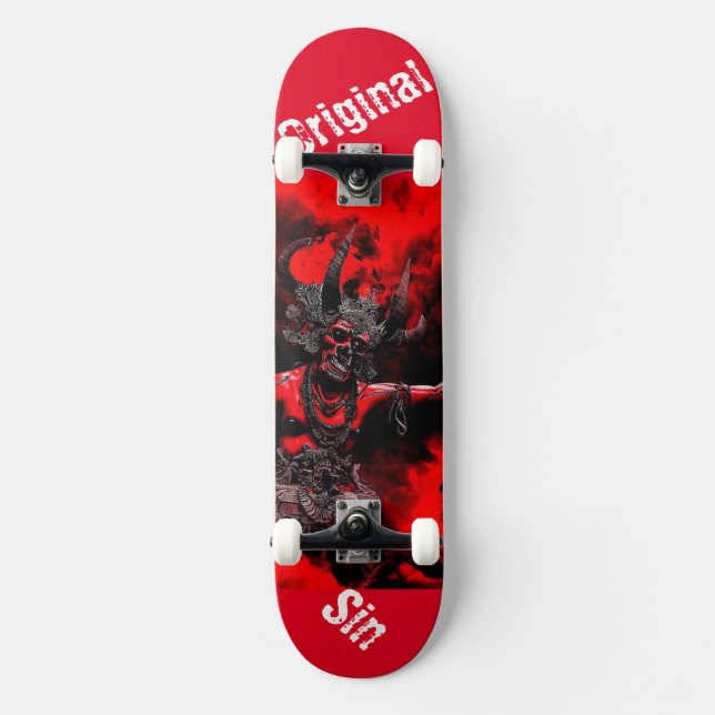 Conception personnalisée de skateboard Sin origina (Recto)