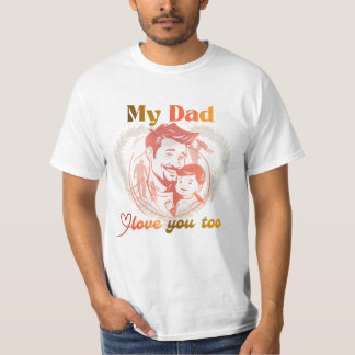 Conception pour la fête des pères | t-shirt fête d