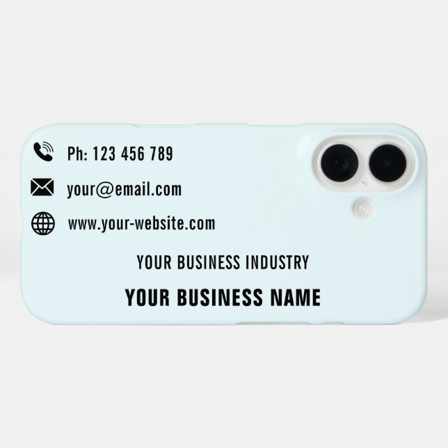 Conception promotionnelle Votre coque iphone Carte (Verso (horizontal))