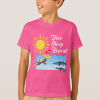 Conception répétée du sommeil de plongée - T-shirt