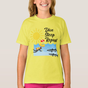 Conception répétée du sommeil de plongée - T-shirt