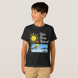 Conception répétée du sommeil de plongée - T-shirt