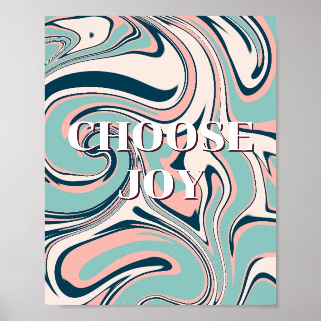 Conception rétro, Affiche Choisir la joie (Devant)