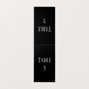Conception simple noir et gris - Numéro de table