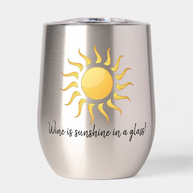 Conception soleil Tumbler à vin thermique (Avant)