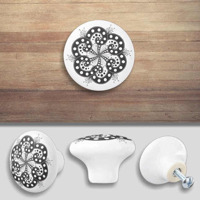 Conception spirale Élégante poignée de porte (Créateur téléchargé)