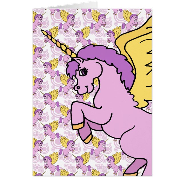 Conception Unicorne violette et rose (Devant)