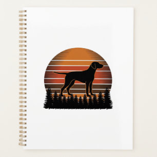 Conception vectorielle de chien de chasse vintage