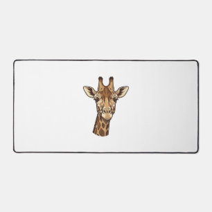 Conception vectorielle de tête de girafe gravée vi