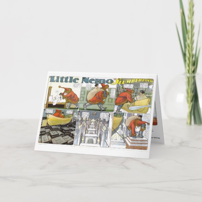 Conception vintage de la carte de Noël Winsor McCa (Devant)