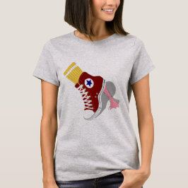 Conception vintage de T-shirt de chaussure du
