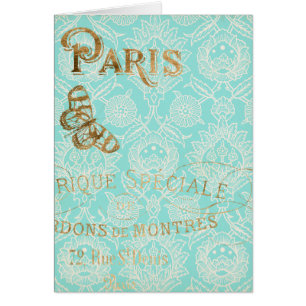 Conception vintage d'or de Paris