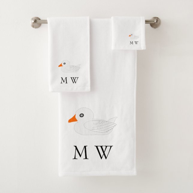 Conception White Duck avec monogramme (En situation)