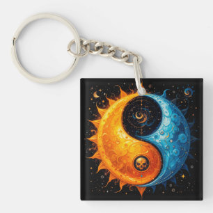 Conception Yin Yang représentant le soleil et la l