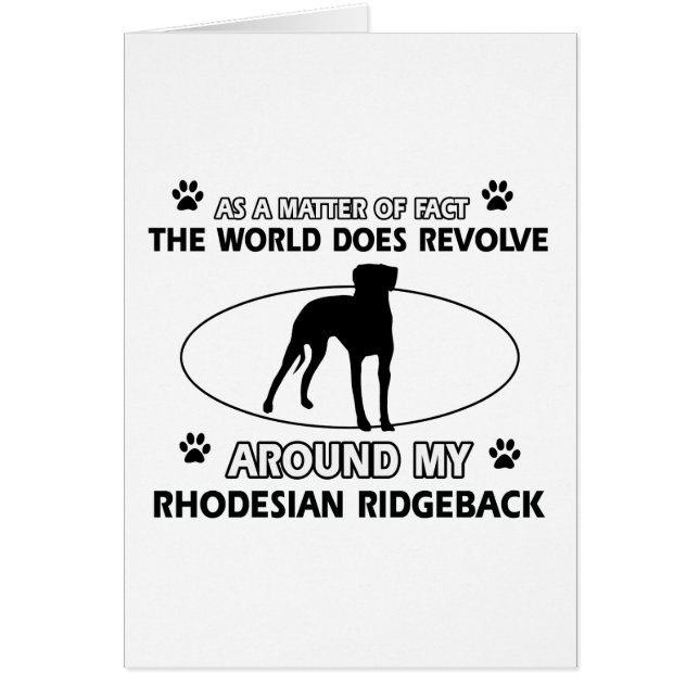 conceptions drôles de RHODESIAN RIDGEBACK (Devant)