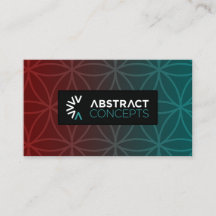 Concepts abstraits cartes de visite