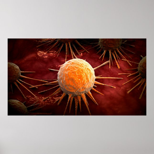 Conceptual Image of Cancer Virus 1 Poster (Vorne)