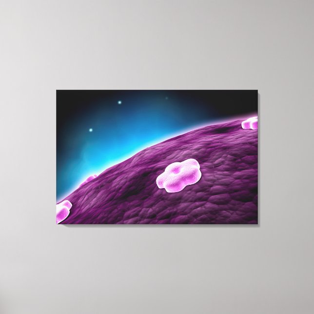 Conceptual Image of Cell Nucleus Leinwanddruck (Vorderseite)
