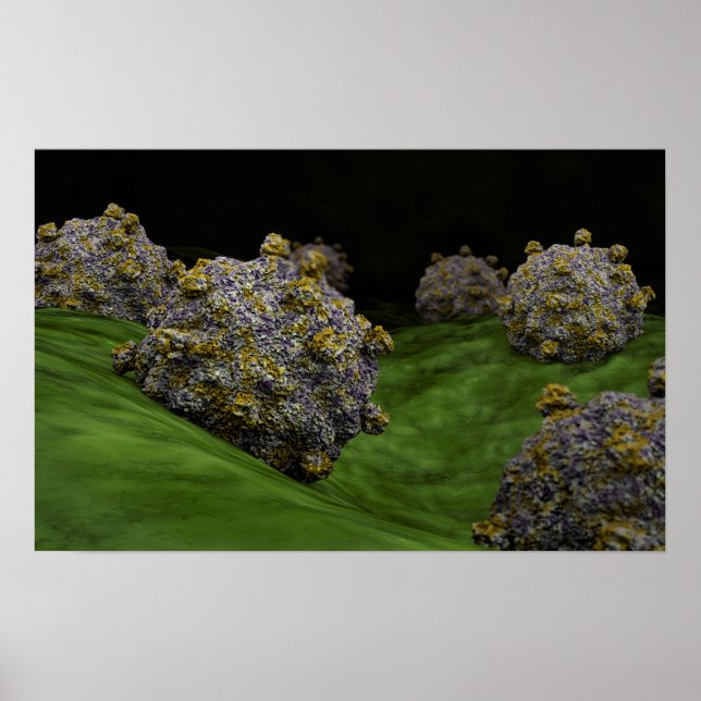 Conceptual Image of Coxsackievirus 1 Poster (Vorne)