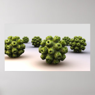 Conceptual Image of Polyomavirus Poster