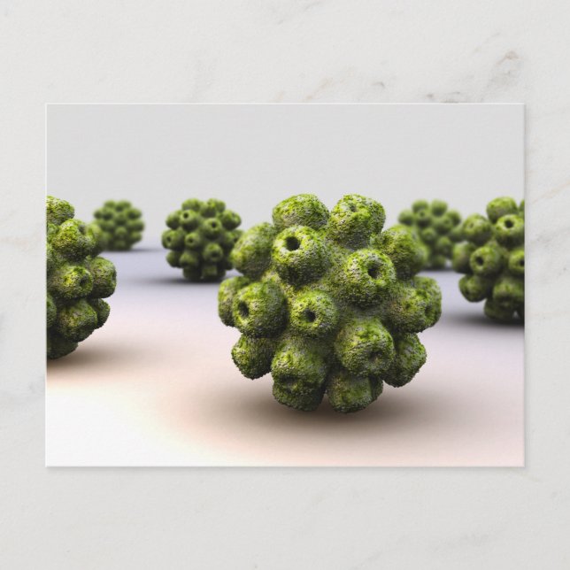 Conceptual Image of Polyomavirus Postkarte (Vorderseite)