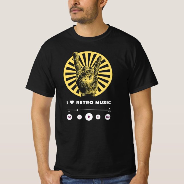 Concert ou festival de musique rétro homme t-shirt (Devant)