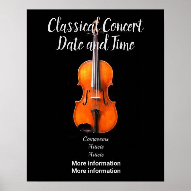 Concert Poster to Customize (Vorne)