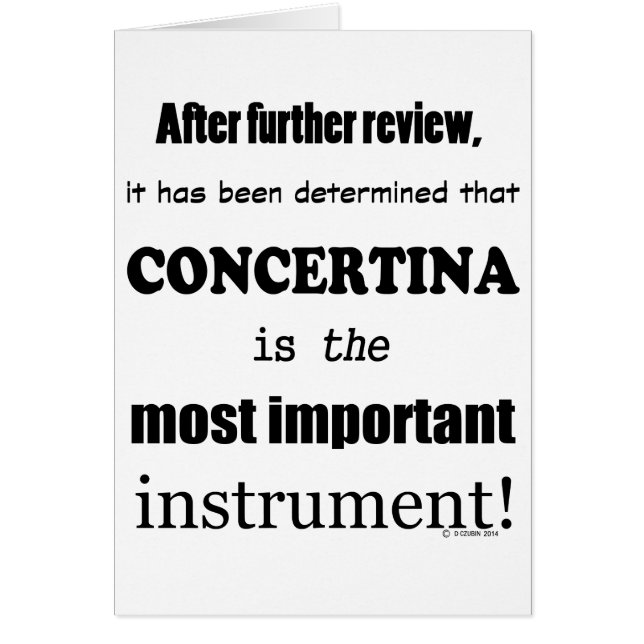 Concertina Instrument le plus important (Devant)