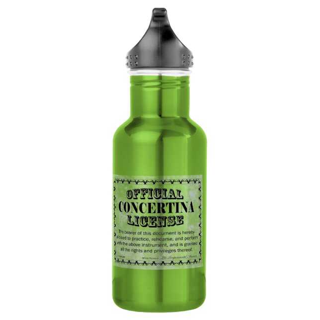 Concertina-Lizenz Edelstahlflasche (Rechts)