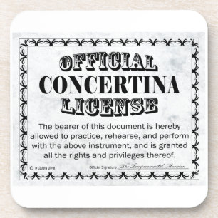 Concertina-Lizenz Untersetzer