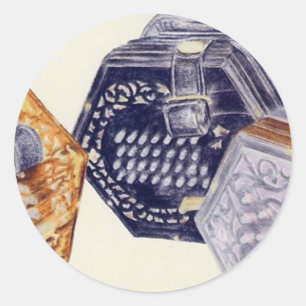 Concertina Runder Aufkleber