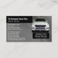 Concessionnaire automobile - Carte de visite assoc