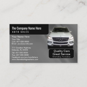 Concessionnaire automobile - Carte de visite assoc
