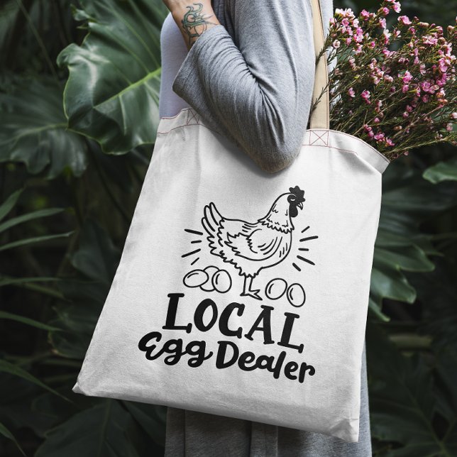 "Concessionnaire local d'oeufs" drôle de sac fourr (Créateur téléchargé)